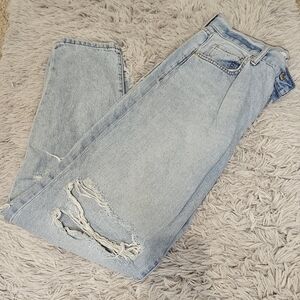 Distressed jeans